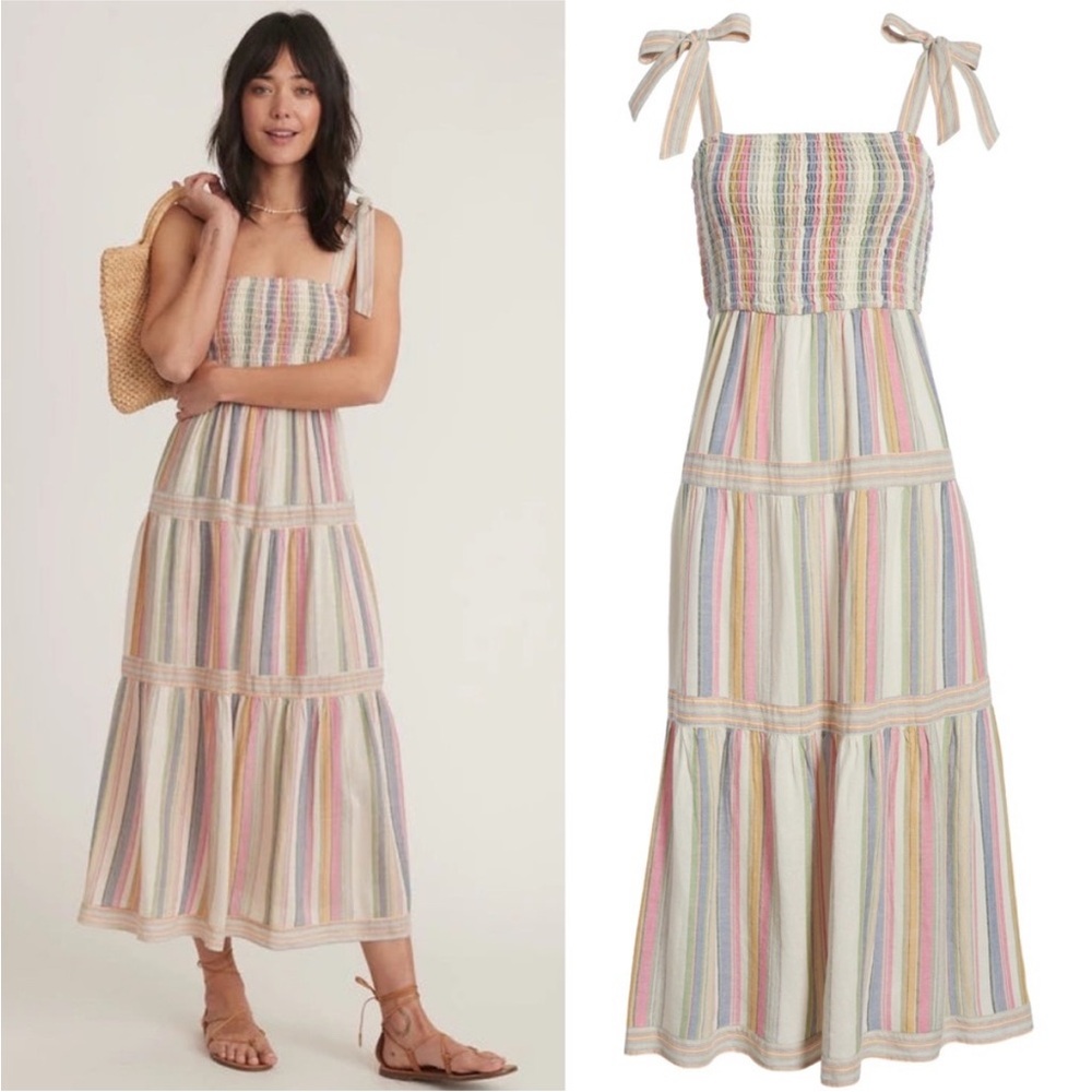 Marine Layer Multicolor Striped Maxi Dress